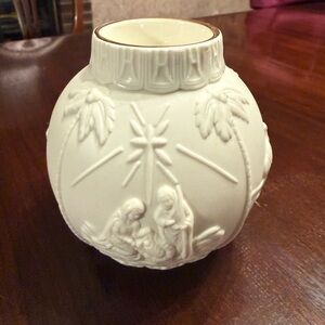 Lenox Nativity Scene candle holder